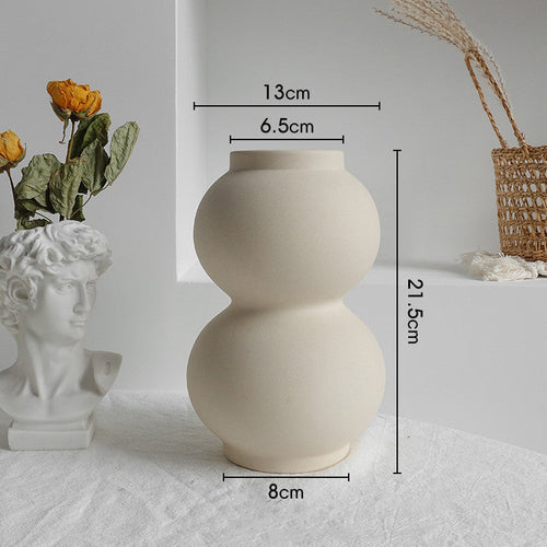 Simplicity Ceramic Vase Dry Flower Arrangement Home Decoration