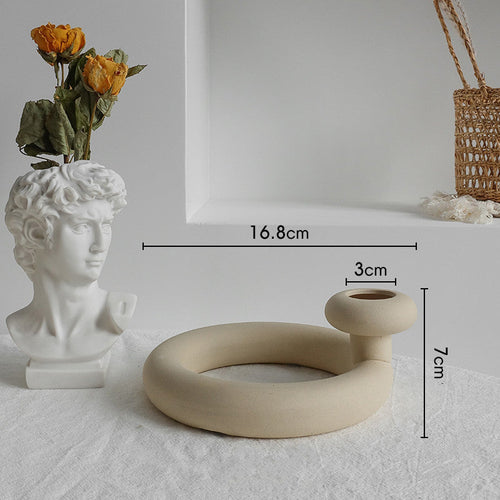 Simplicity Ceramic Vase Dry Flower Arrangement Home Decoration