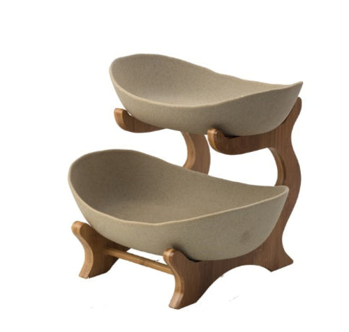 Nordic Ceramic Candy Plate Living Room Household Three Floor Fruit