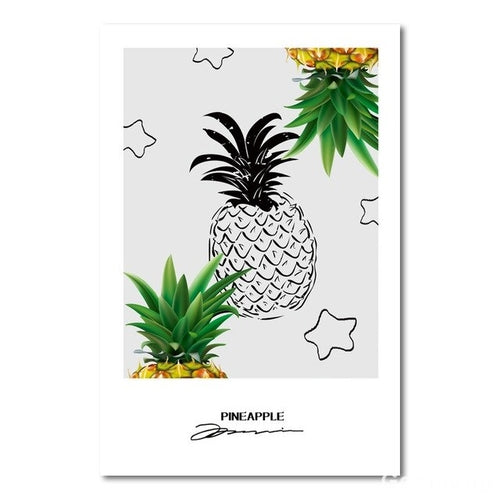 Line Fruit Posters Canvas Painting Modular Picture