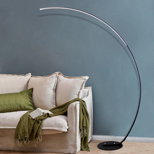 Modern Curved RGBW Floor Lamp | Sleek Ambient Lighting for Home