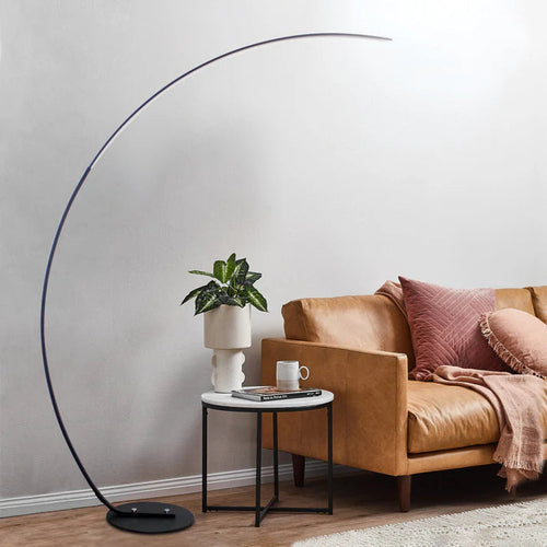 Modern Curved RGBW Floor Lamp | Sleek Ambient Lighting for Home